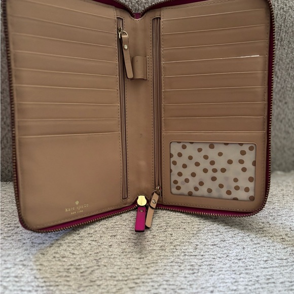 Kate Spade Fuchsia Large Zip Wallet - Picture 7 of 17